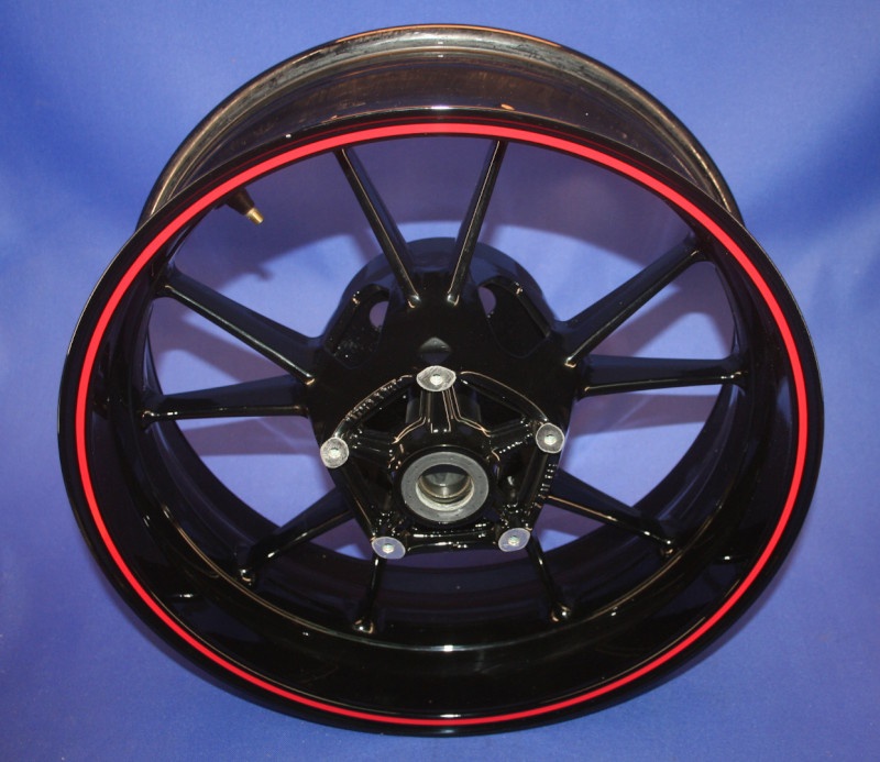 Hinterrad S1000R RR 6,0x17 schwarz rot liniert GEBRAUCHT !