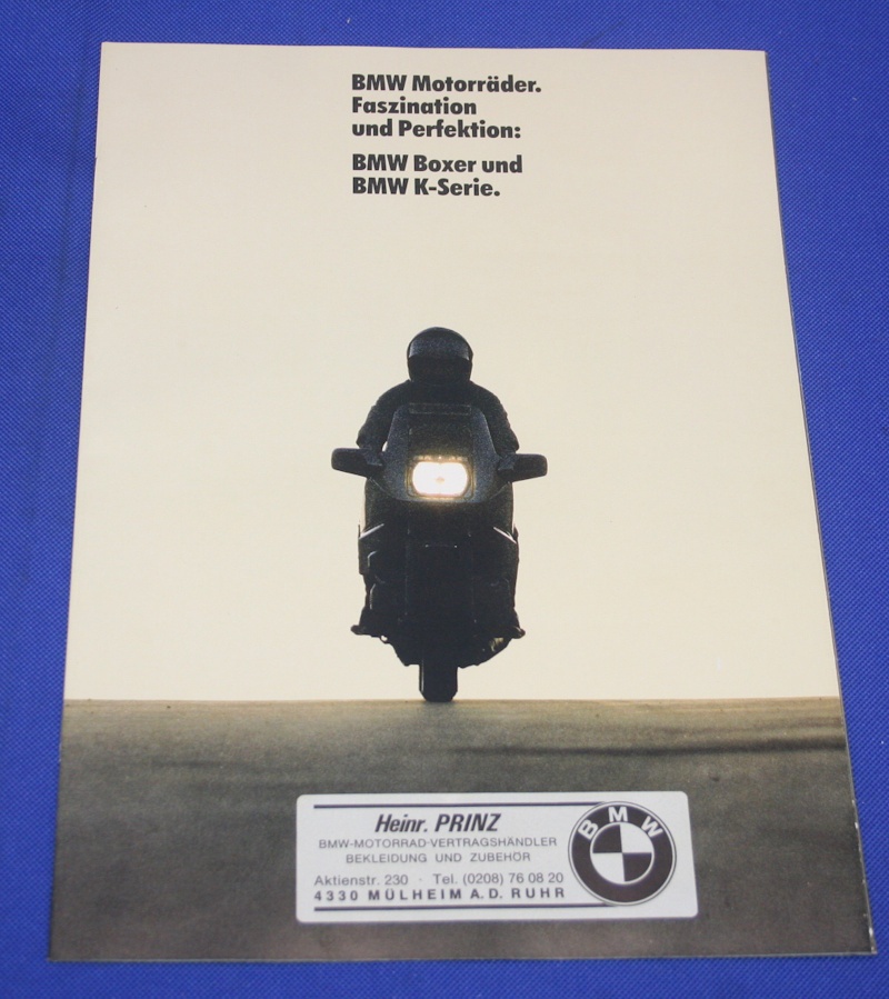 Prospekt BMW Motorr&auml;der 1985 deutsche Ausg.9/84 16 Seitig