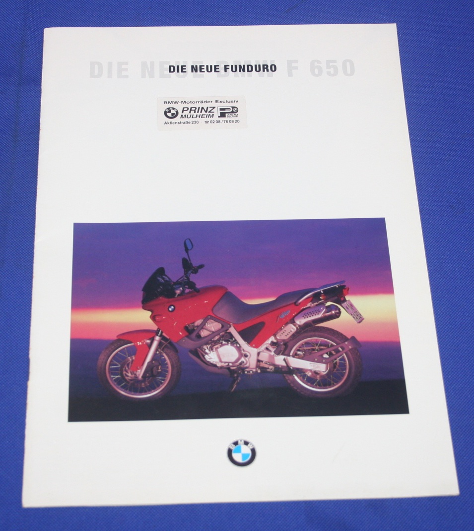 Prospekt BMW F650 deutsche Ausg.9/93 16 Seitig