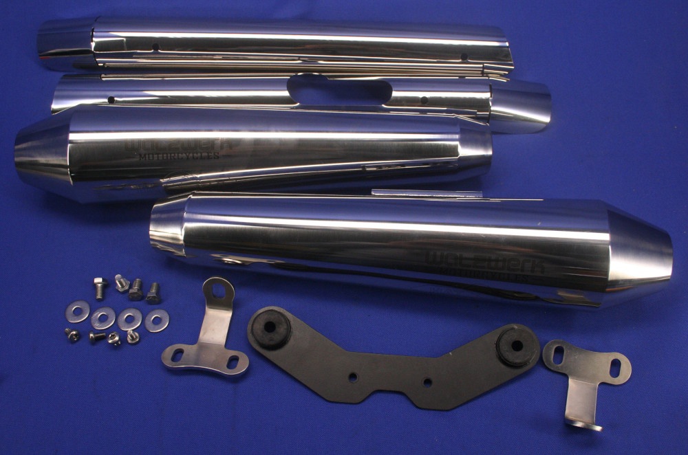 Schalld&auml;mpfer R18 Hattech H-B18-PS2 Edelstahl poliert m.ABE