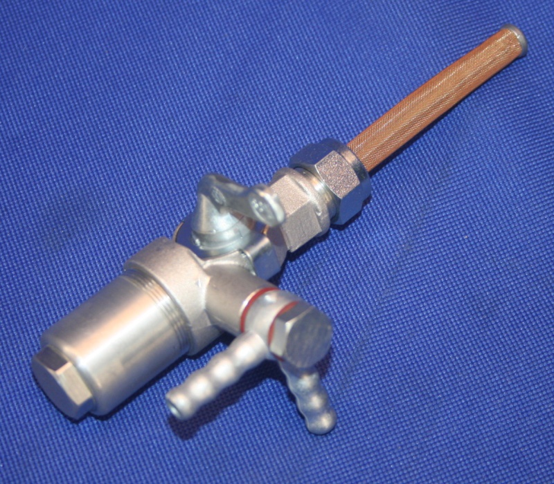 Benzinhahn R51 R61 2 Abg&auml;nge mit Wasserabscheider M16x1