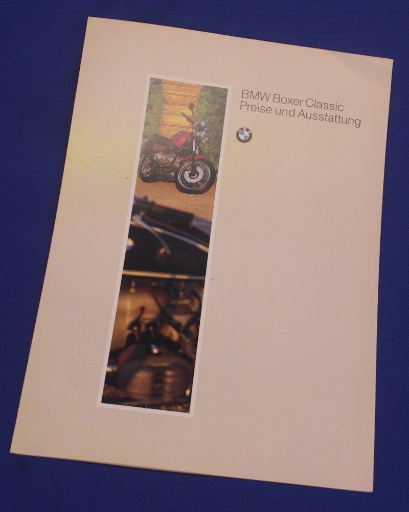 Preiliste BMW Boxer Classic Ausg.10/94 6 Seitig