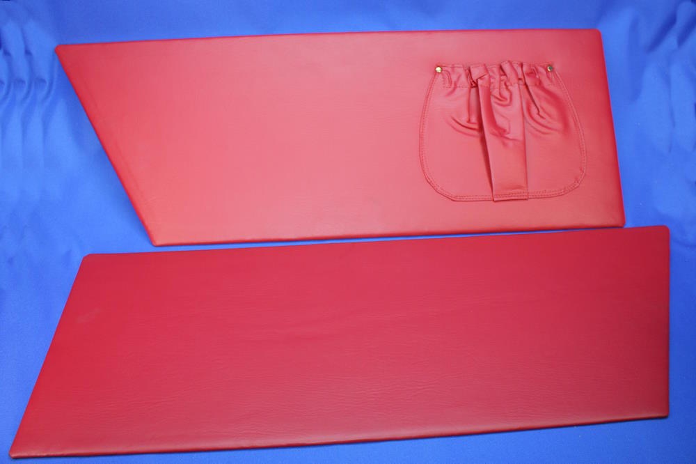 Innenverkleidung S500 rot Steib Paar mit Kartentasche