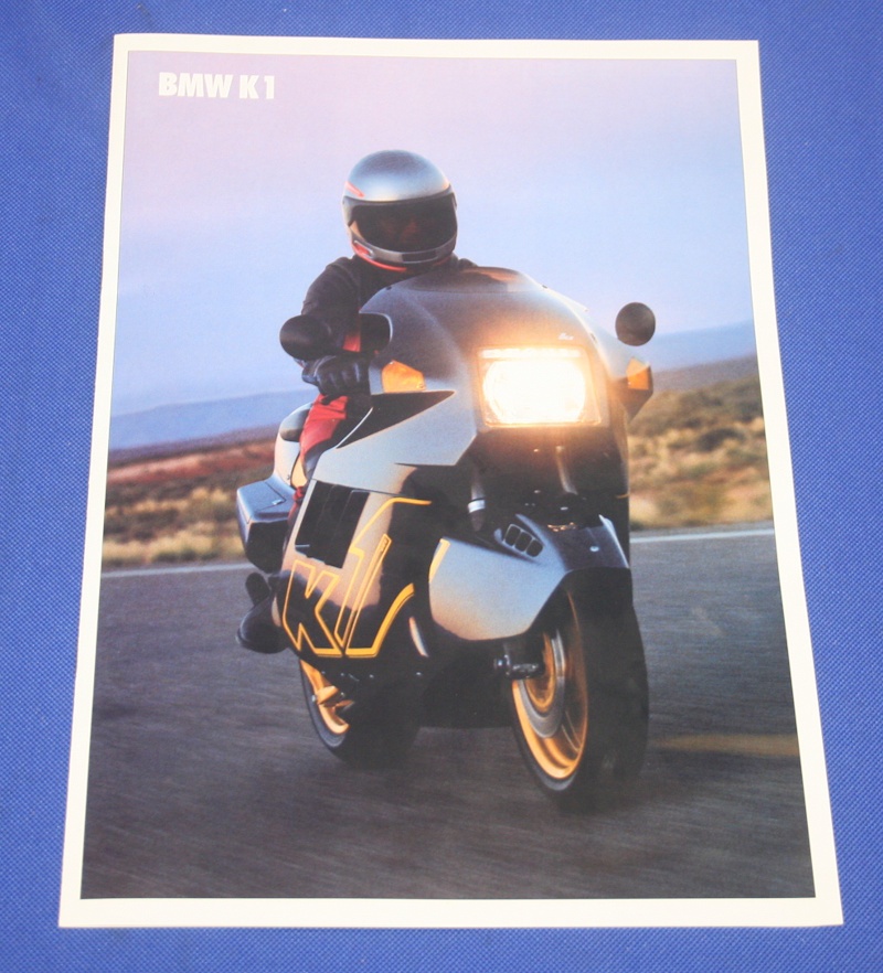 Prospekt BMW K1 deutsche Ausg.9/88 8 Seitig