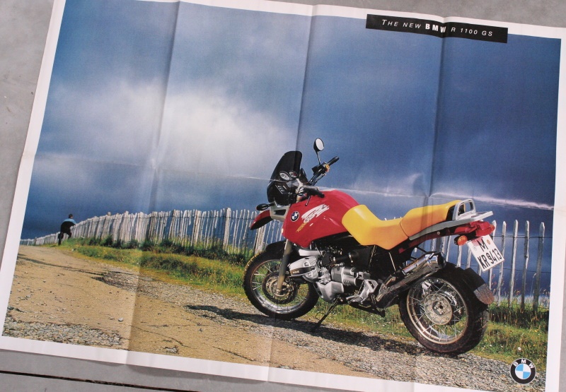 Poster R1100GS mit Prospekt deutsch Zeitschäden ca.800x590mm