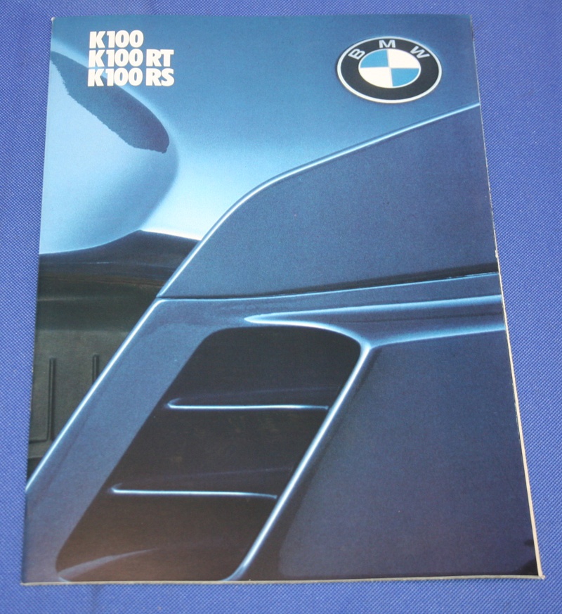 Prospekt BMW K100 K100RT K100RS deutsche Ausg.2/83 34 Seitig