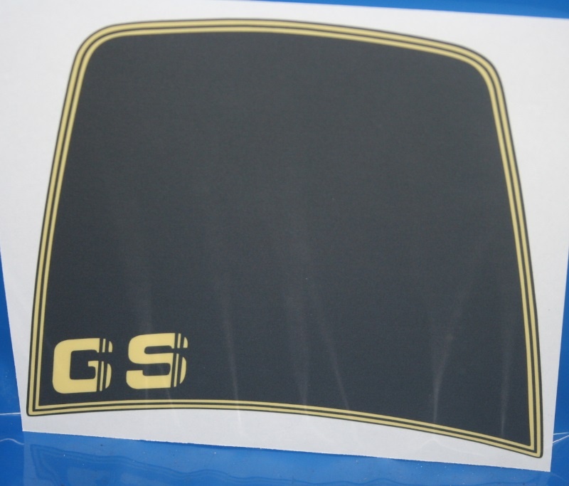 Aufkleber R80GS R100GS -90 Windschild schwarz/gelb +GS Basic