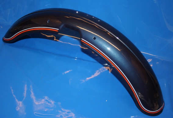 Kotflügel vorn R100RS dunkelblau kurz Linie orange/weiss 554