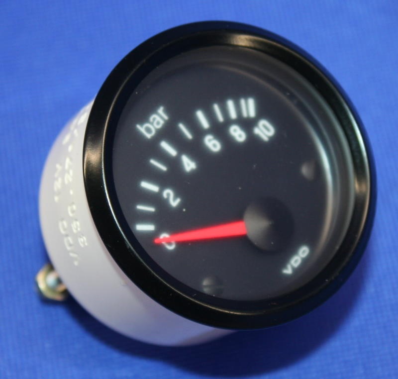 ÖldruckInstrument 52mm 0-10 Bar 12V