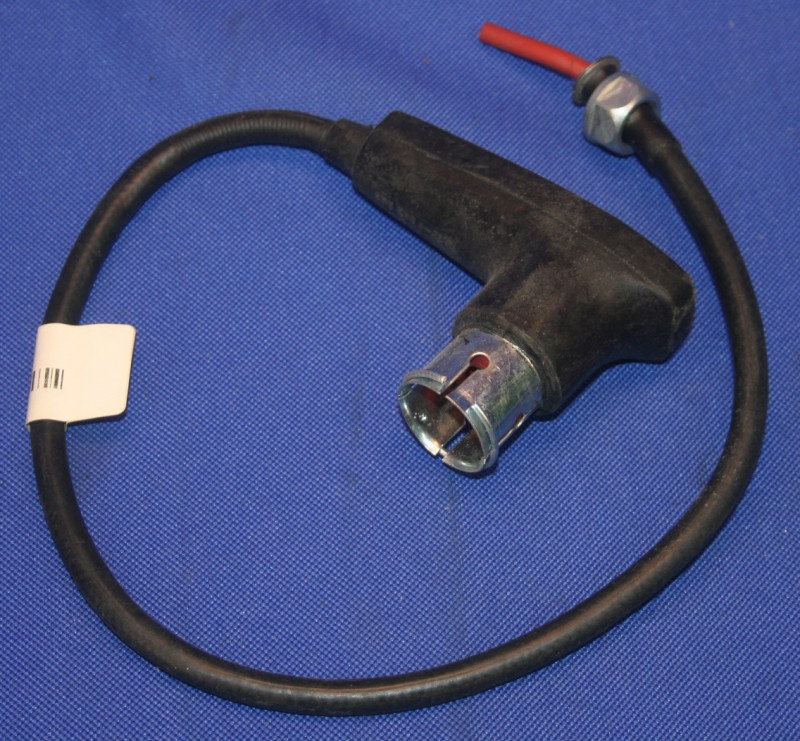 Z&uuml;ndkerzenstecker Beh&ouml;rde m.Kabel entst&ouml;rt Gummistecker