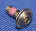Linsenschraube M5x14 Torx mit Spitze und Sicherungslack A2