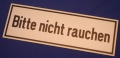 Hinweischild Bitte nicht rauchen ca. 30x10 cm weis