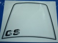 Aufkleber R80GS R100GS -90 Windschild silber  +GS Basic